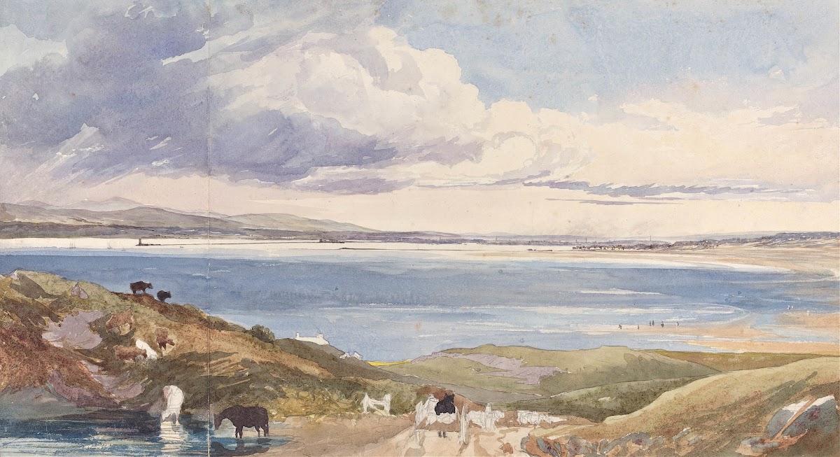 Landscape by the Shore with Road in Foreground
