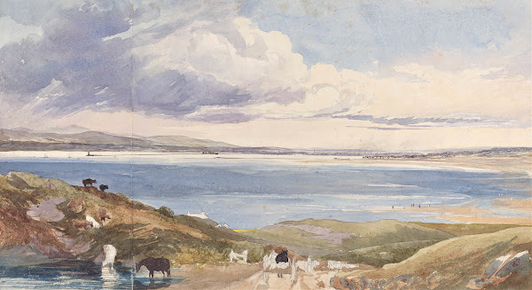 Landscape by the Shore with Road in Foreground