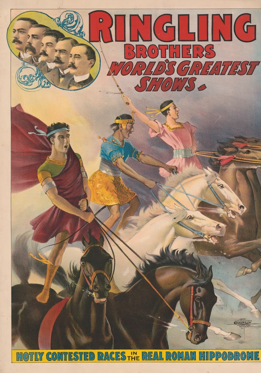 Ringling Brothers worlds greatest shows  Hotly contested races in the real Roman