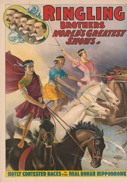 Ringling Brothers worlds greatest shows  Hotly contested races in the real Roman