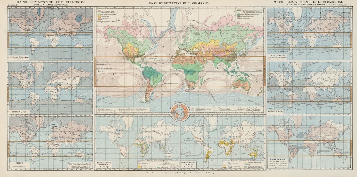 Pasy wegetacyjne kuli ziemskiej 1927