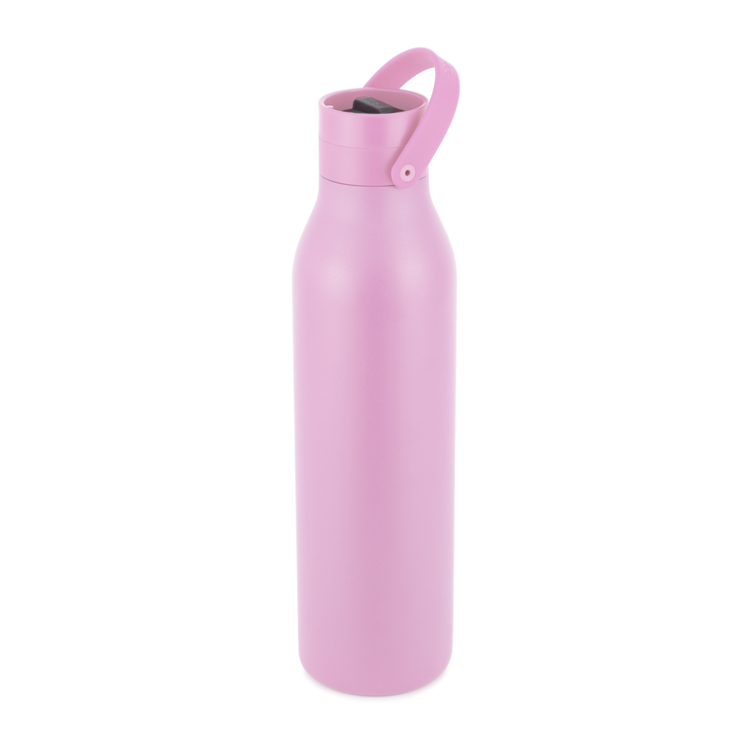 Recycled Stainless Steel Bottle 750ml Coated Dusk Pink