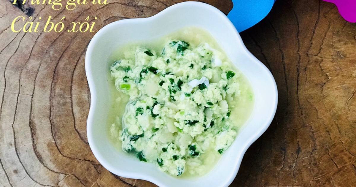 Soup nui sao trừng gà ta cải bó xôi