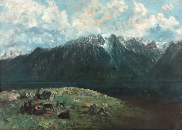 Panoramic View of the Alps Les Dents du Midi 1877