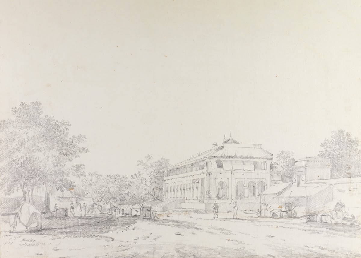 Original Drawings for Choix de Vues de LInde and Others Pl45 1780 1788