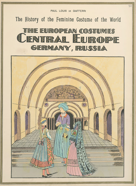 The European costumes  Central Europe Germany Russia 1926 1927