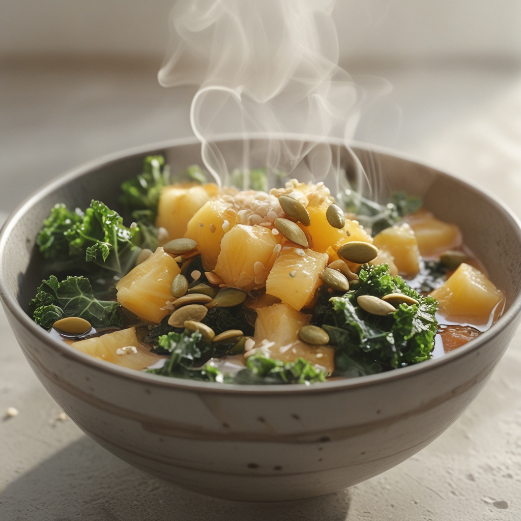 Coconut-Infused Chickpea Kale Power Bowl