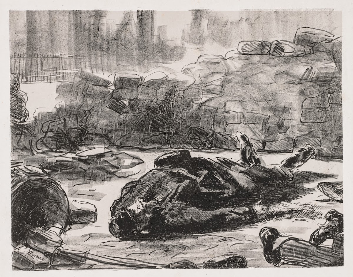 Civil War Scene of the Commune of Paris 1871