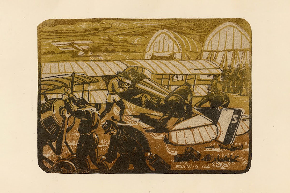 Le départ Avion SPAD The Departure SPAD Plane 1920