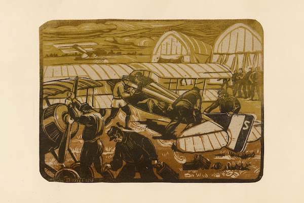 Le départ Avion SPAD The Departure SPAD Plane 1920