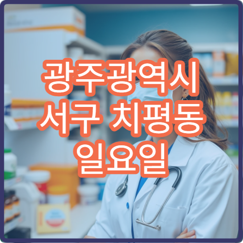 광주광역시 서구 치평동 일요일 당번약국 감기약 판매