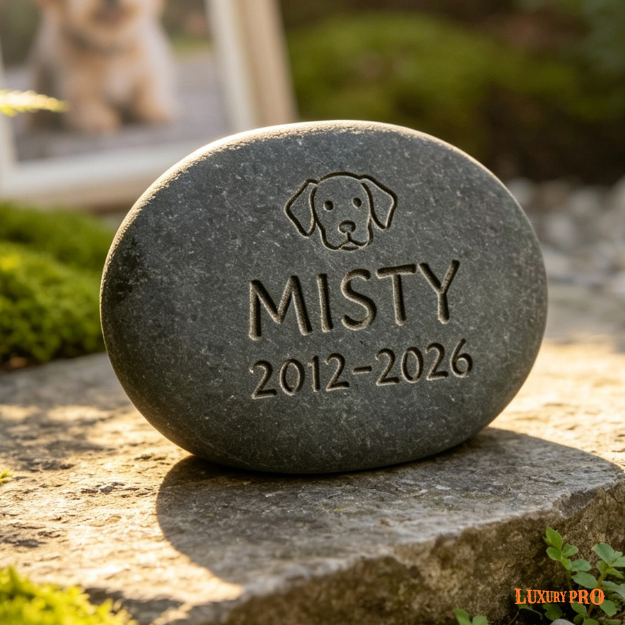 Pet Tombstone Memorial Stone - Engravable