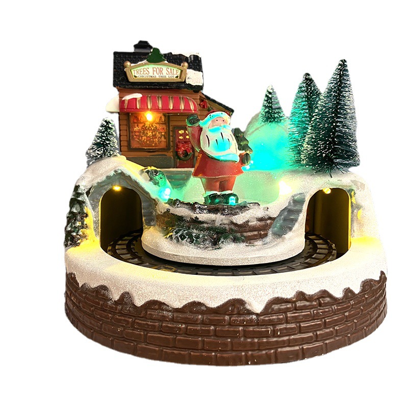 Illuminated Christmas Music House with Light and Music