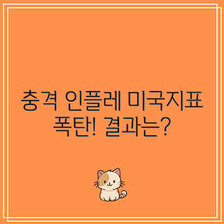 미국 인플레이션, 인플레이션 지표, 충격적인 결과, 경제 뉴스, 지표 발표