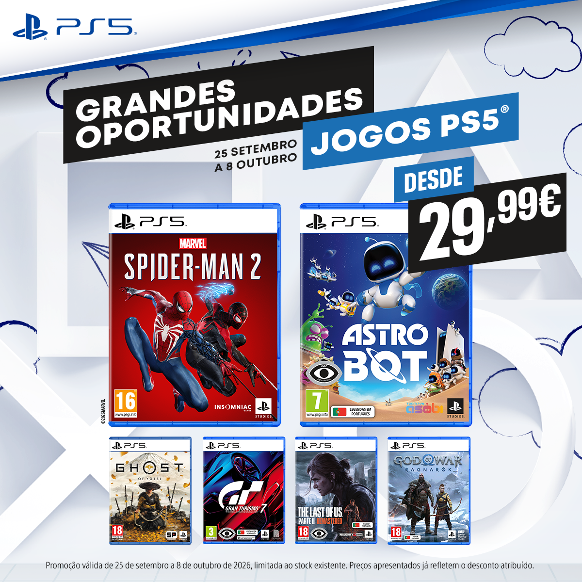 PlayStation arranca hoje nova campanha com descontos imperdíveis na PS5
