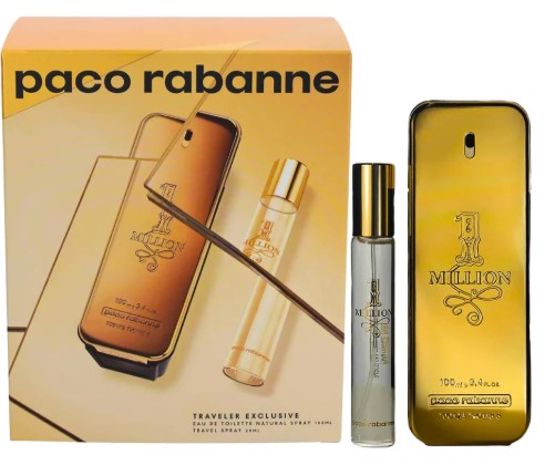 ESTUCHE PACO RABANNE ONE MILLION HOMBRE 2PZS 100ML EDT + 10ML