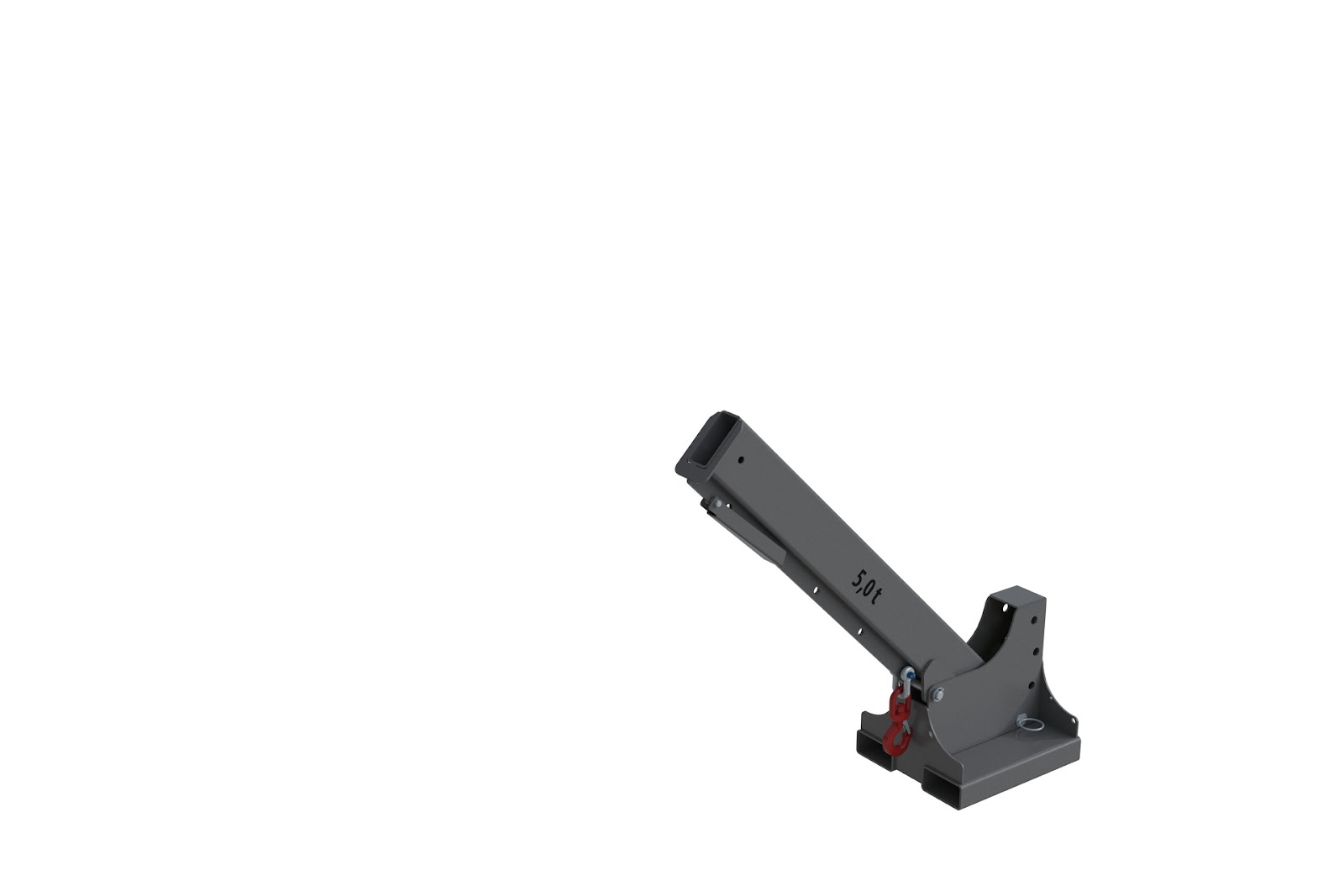 Teleskop-Lader KTH-K 5,0, gelakt, Muisgrijs