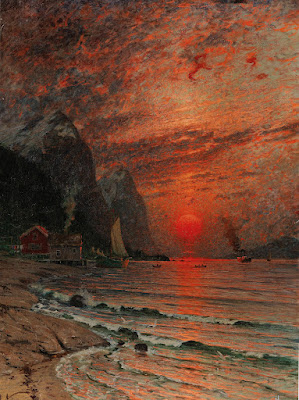 Sunset Over The Fjord