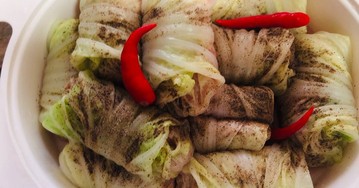 Cải thảo cuộn thịt hấp