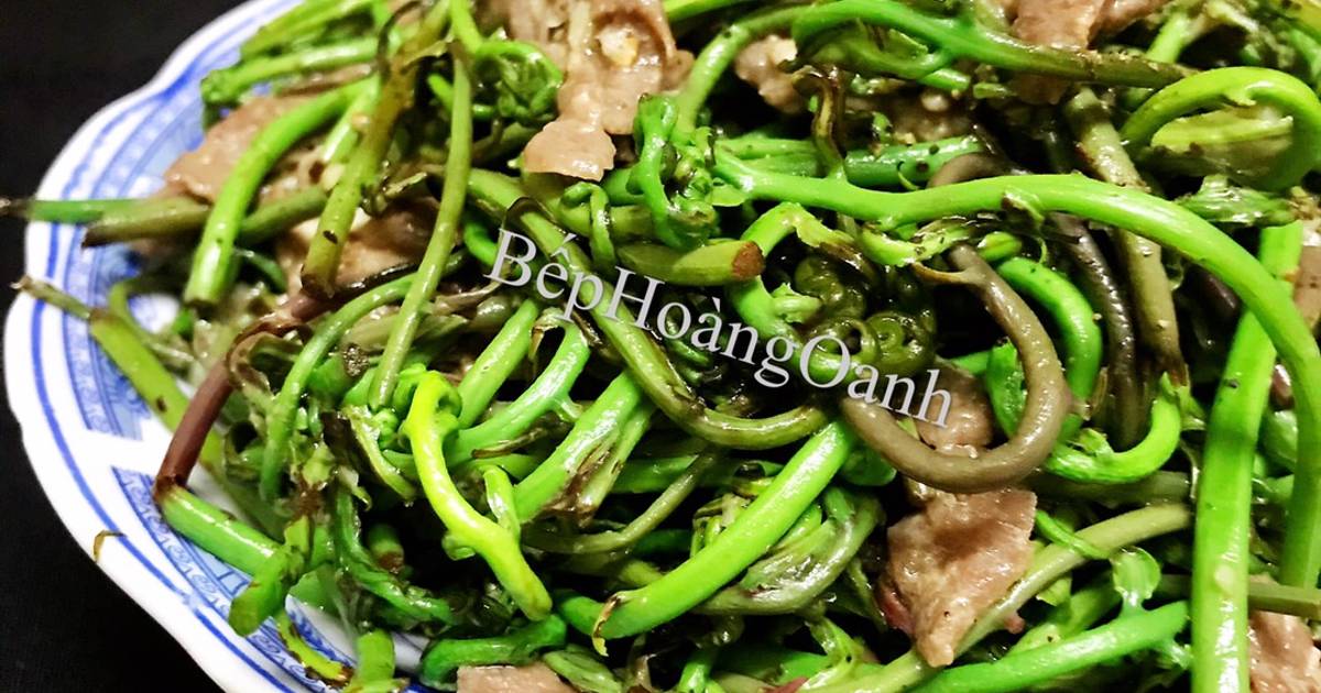 Rau Choại Xào Thịt Bò