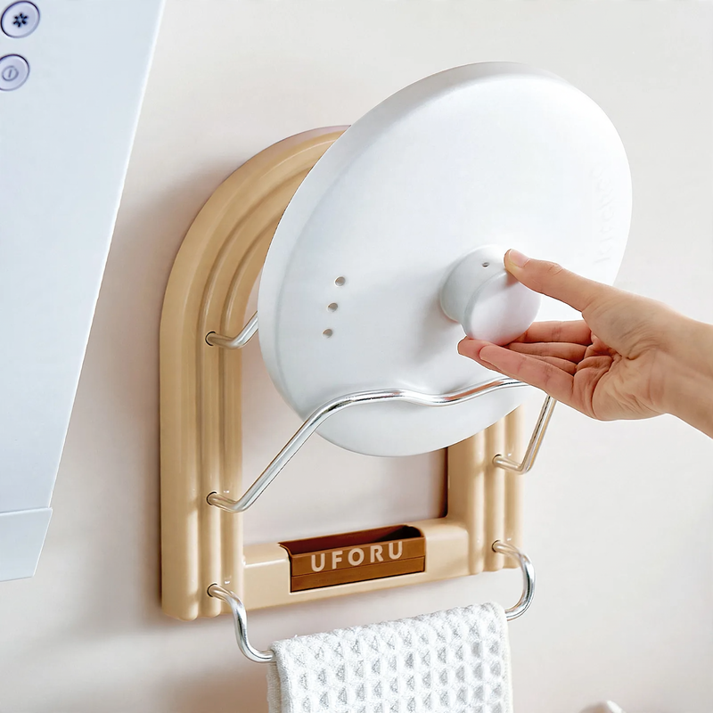 Wall shelf with suction cup, double-layered, free mounting