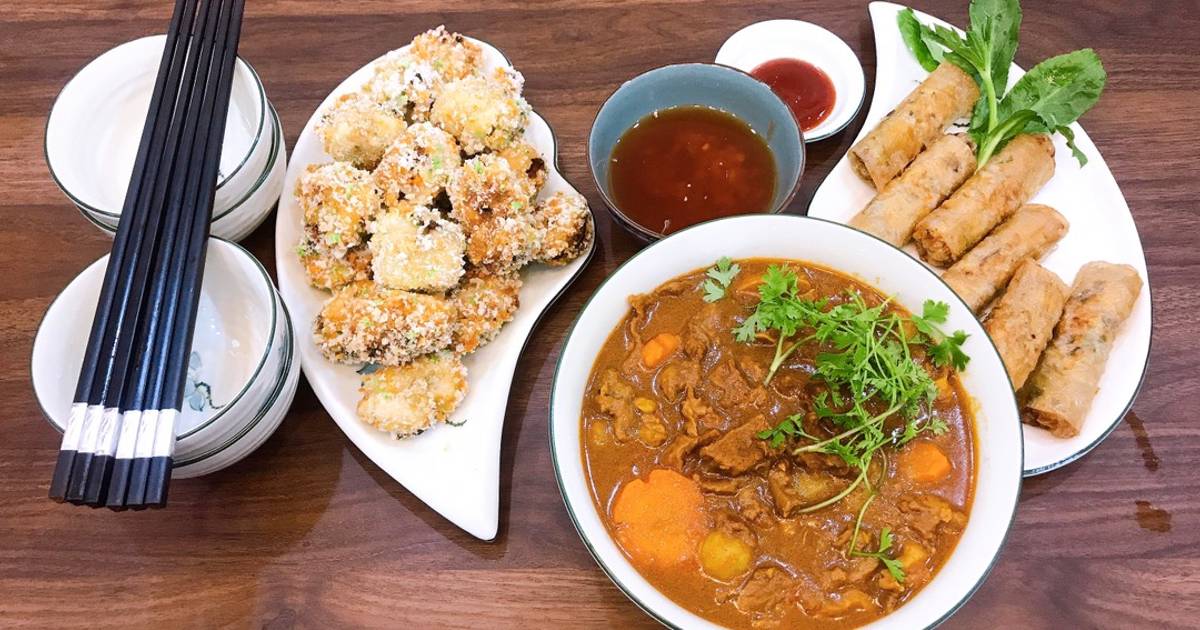 Mâm cơm ngày mưa gió của mình!