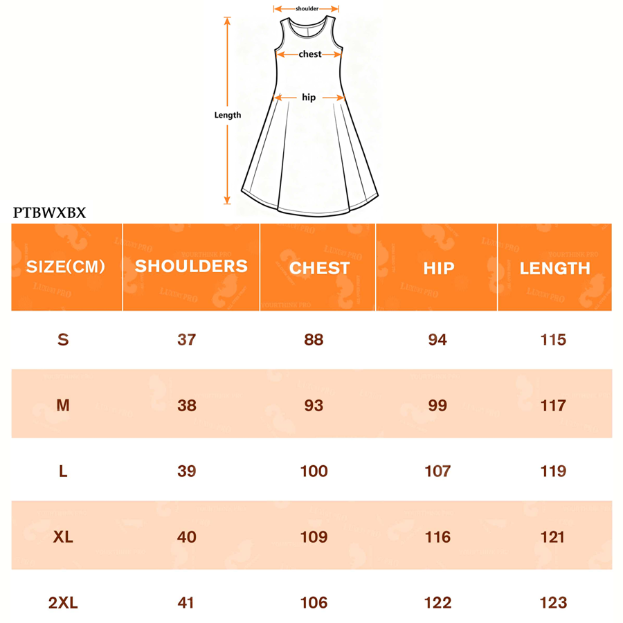 AOP PTB Women's Sleeveless Tank Dress