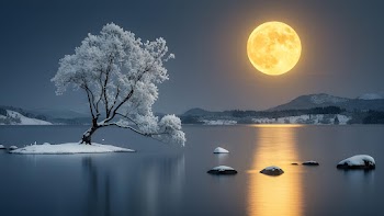 Nature Tree Moon Wallpaper