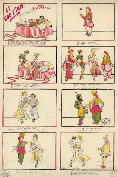 Polaire Charles Lamy et Alice Bonheur dans Le coq dInde de Rip 1908
