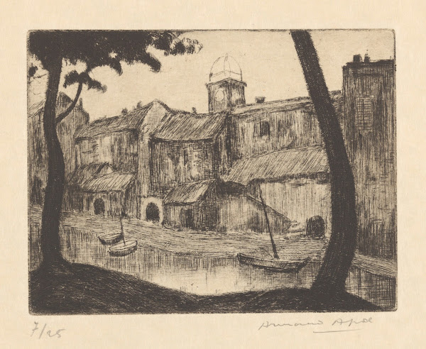 Saint Marcel Maisons au bord de leau 1929