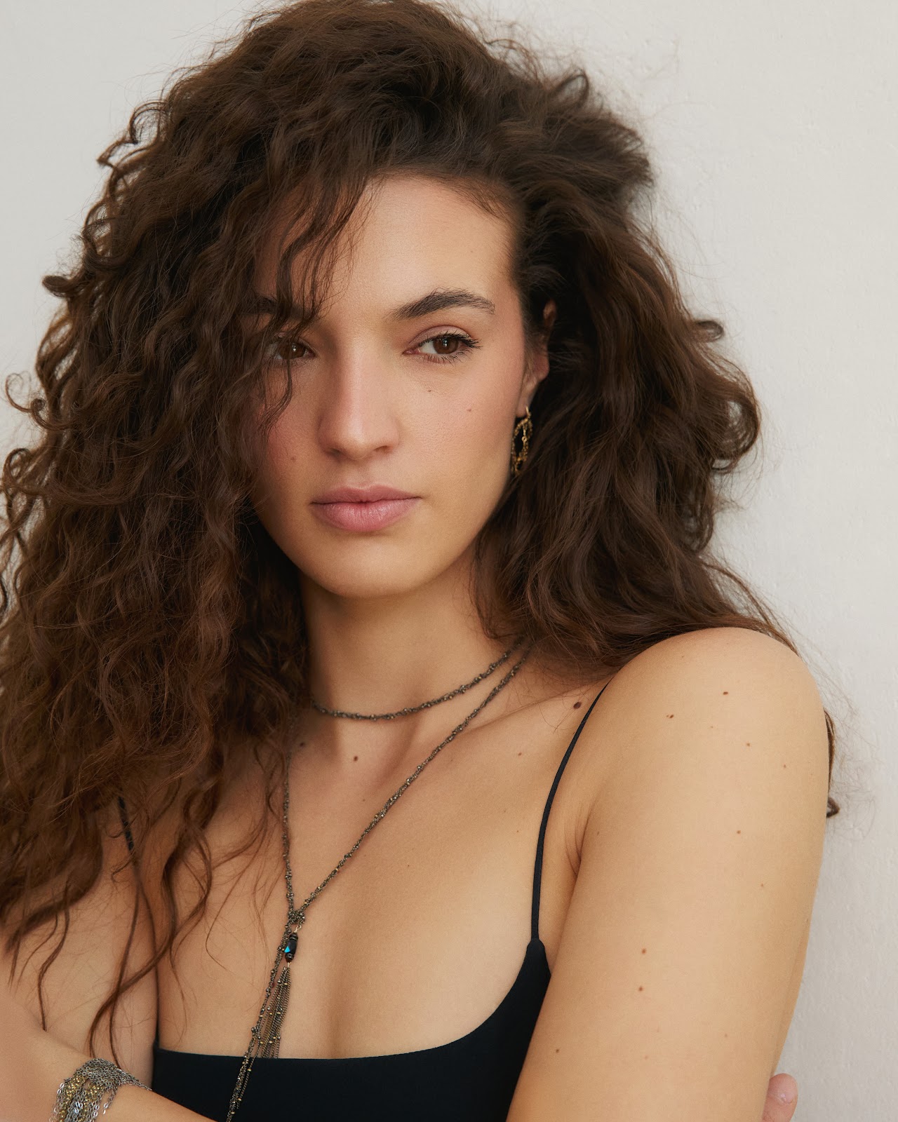 Длинное плетёное колье‑лариат ANTIQUE GOLD