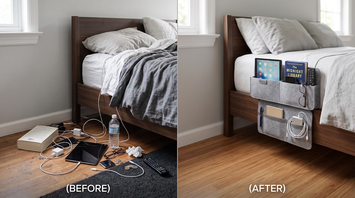 Best Bedside Caddies for Small Bedrooms (2026) - BEFORE-AFTER / FINAL VERDICT