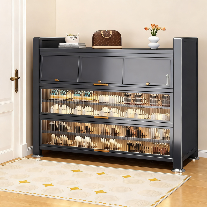 Stahlschuhschrank mit Staubschutz für Flur