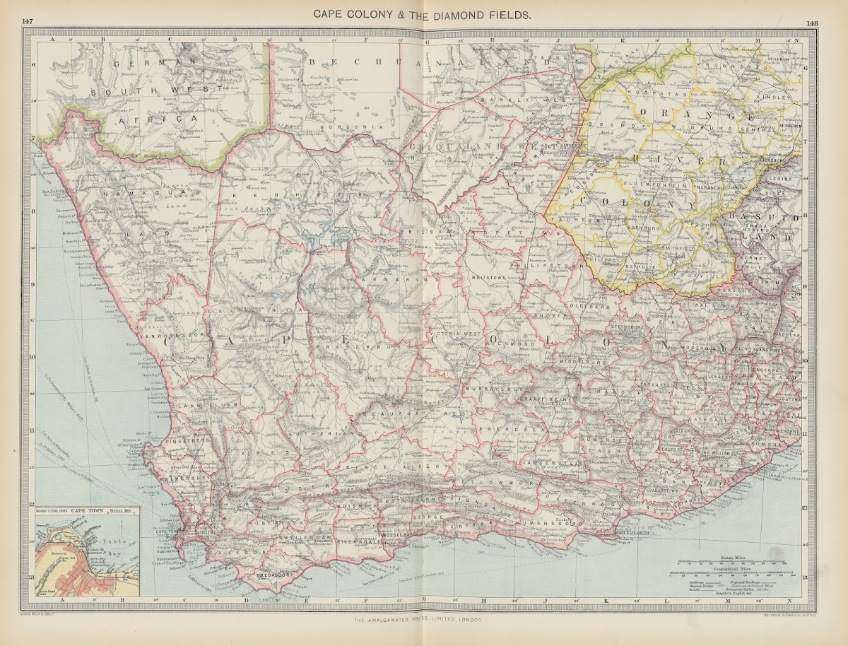 Cape Colony and The Diamond Fields 1908