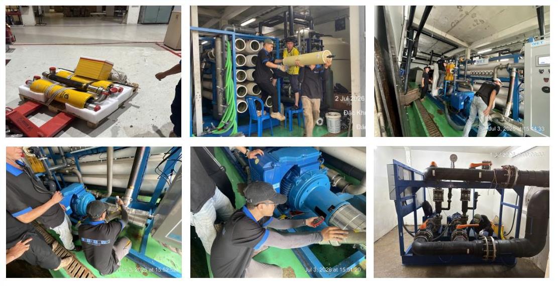 Bảo trì trạm lọc RO nước biển - fea
