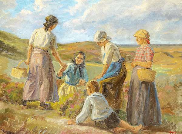 Kvinder i klitterne ved Skagen