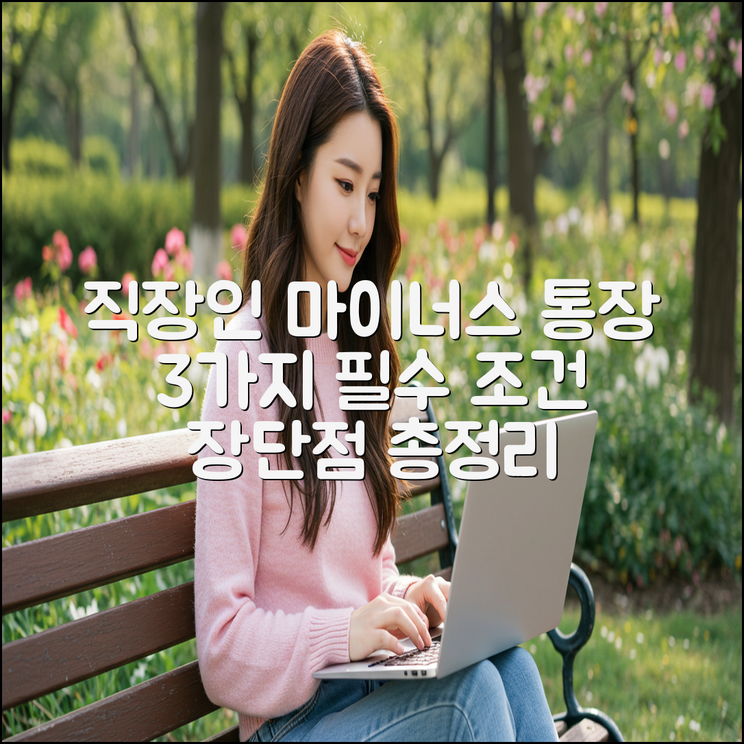 직장인 마이너스 통장 3가지 조건 & 장단점
