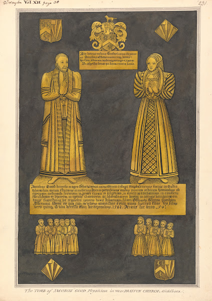 Brass Plate for Dr James Goode and his Wife Joan Daughter of Edward Clinton West
