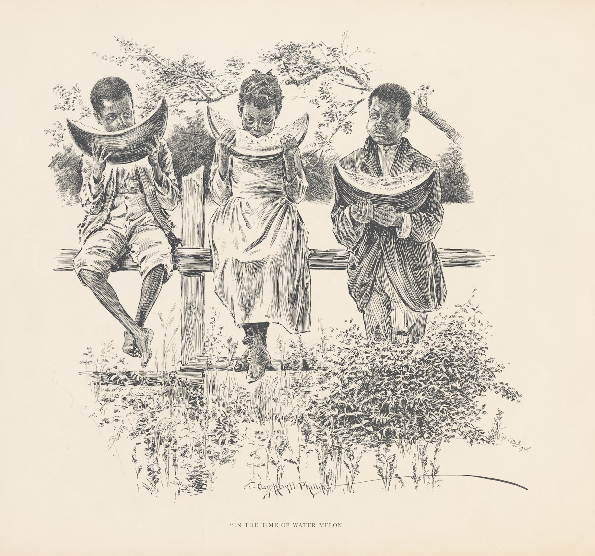 In the time of water melon 1899