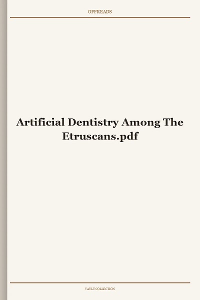 Artificial Dentistry Among The Etruscans