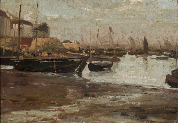 Fishing port sketch 1890