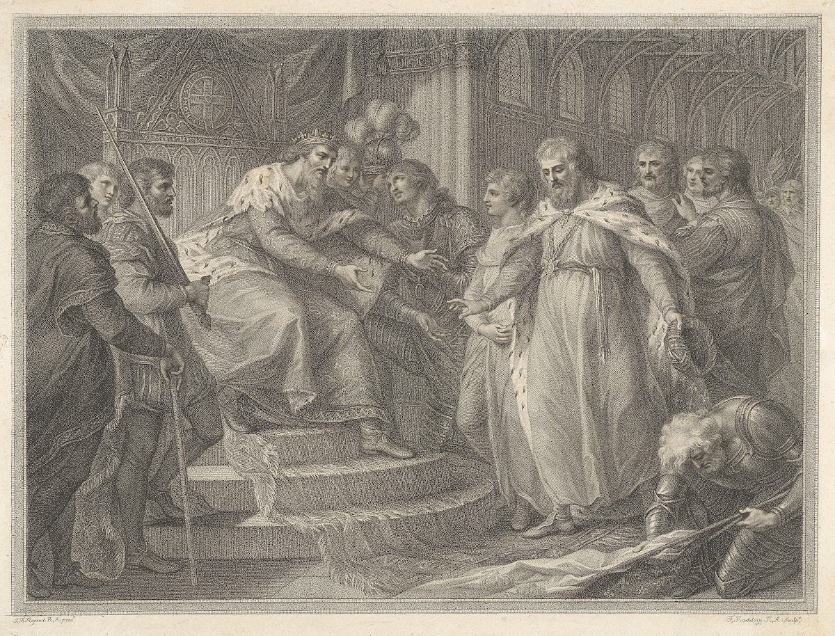 Edward Prince of Wales Presenting the Captive King John of France and His Sons t