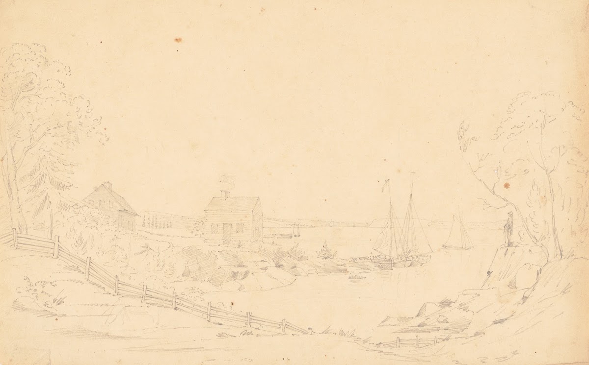 Scene in Connecticut perhaps the mouth of the Mill River 1809 1844