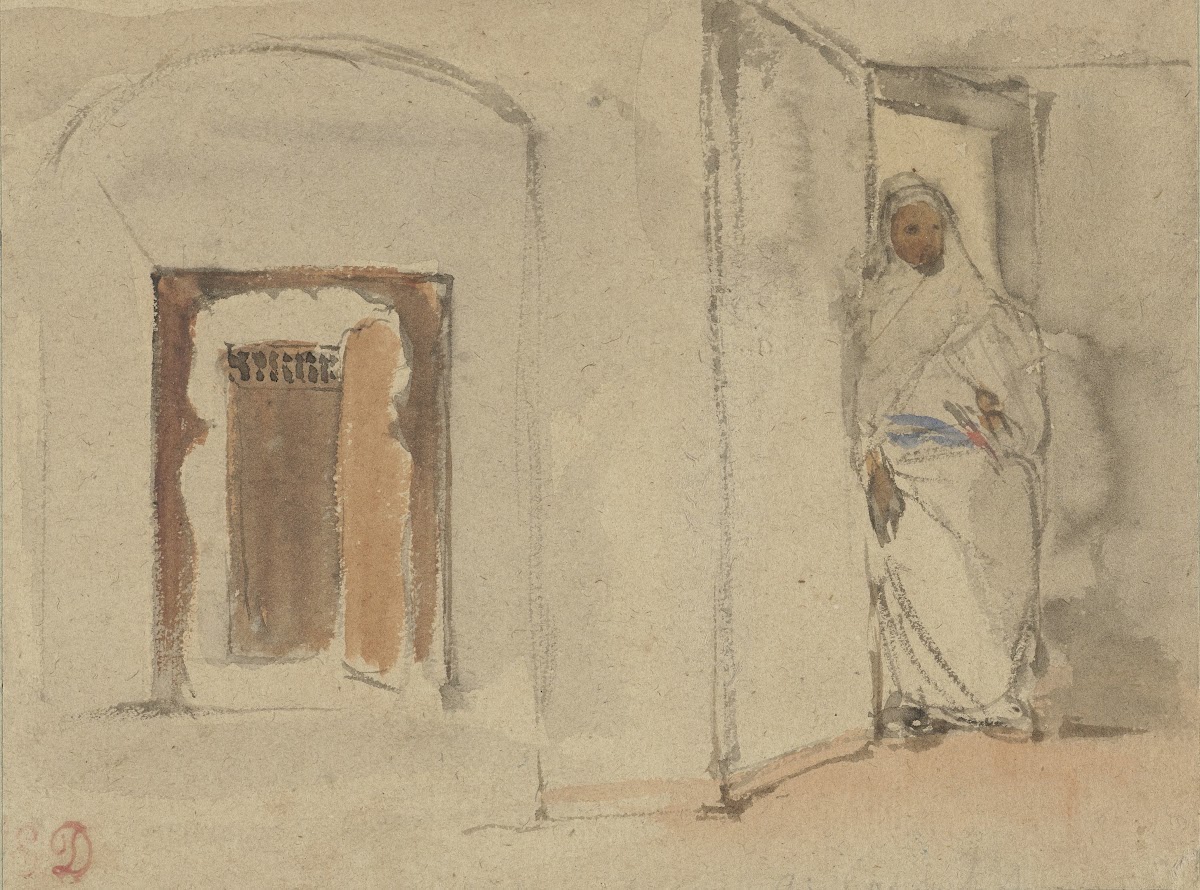 Arab in front of his house 1808   1863