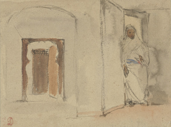 Arab in front of his house 1808   1863