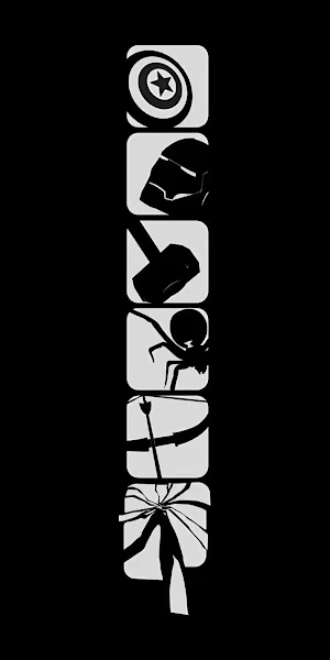 Marvel Comics, Superhero, Avengers, Black And White iPhone Wallpaper Background