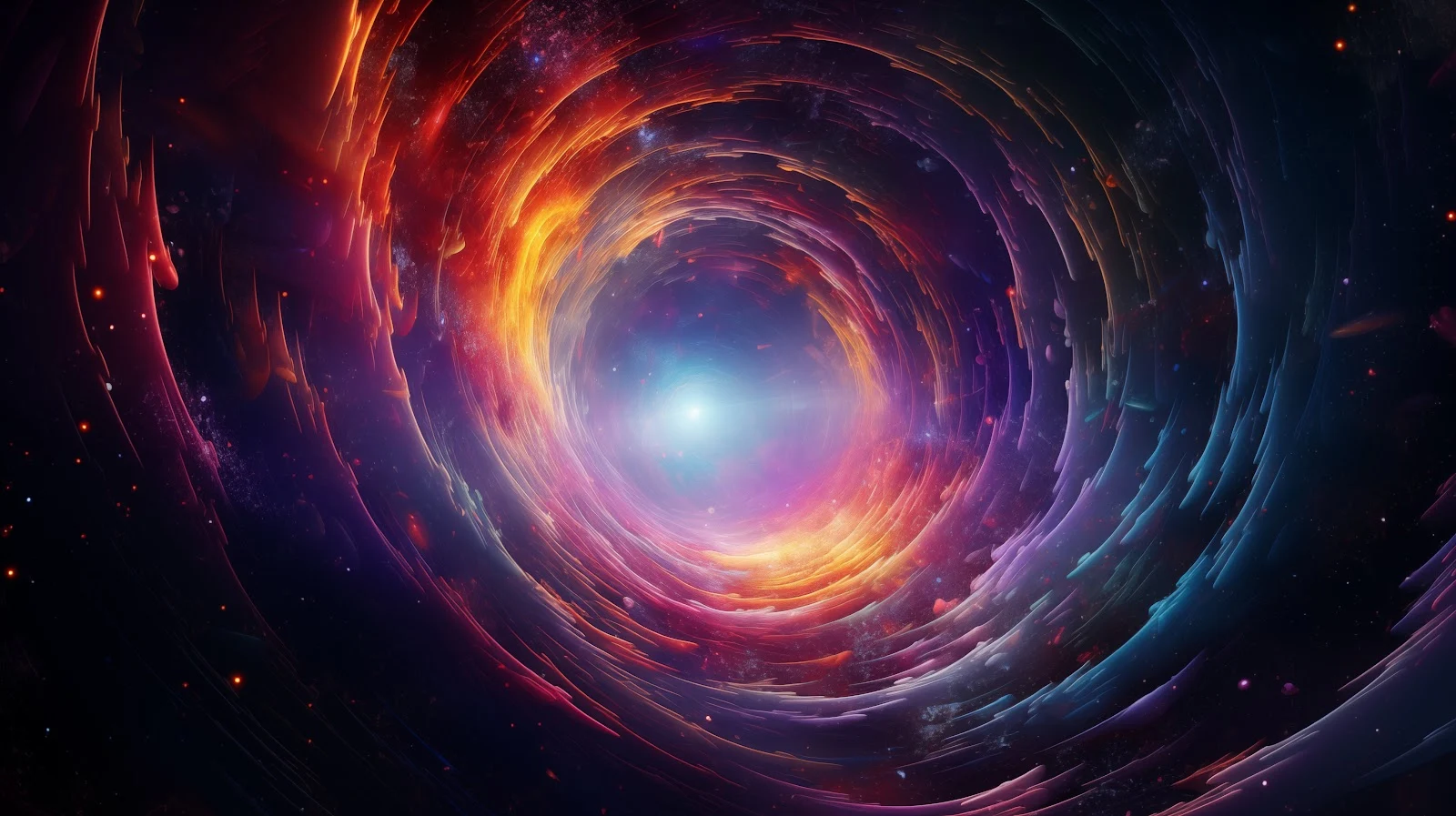 A Stunning Ai Art, Illustration, Colorful, Wormhole, Digital Art 5K Desktop and Mobile Wallpaper Background (5824x3264)