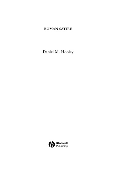 Roman Satire (Blackwell Introductions to the Classical World)