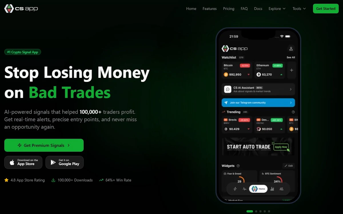 Captura de CryptoSignalAPP