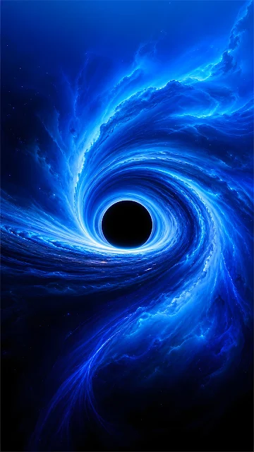 Hypergiant Star Accretion Disk pulled into Singularity Space Wallpaper